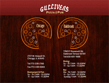 Tablet Screenshot of gulliverspizza.com